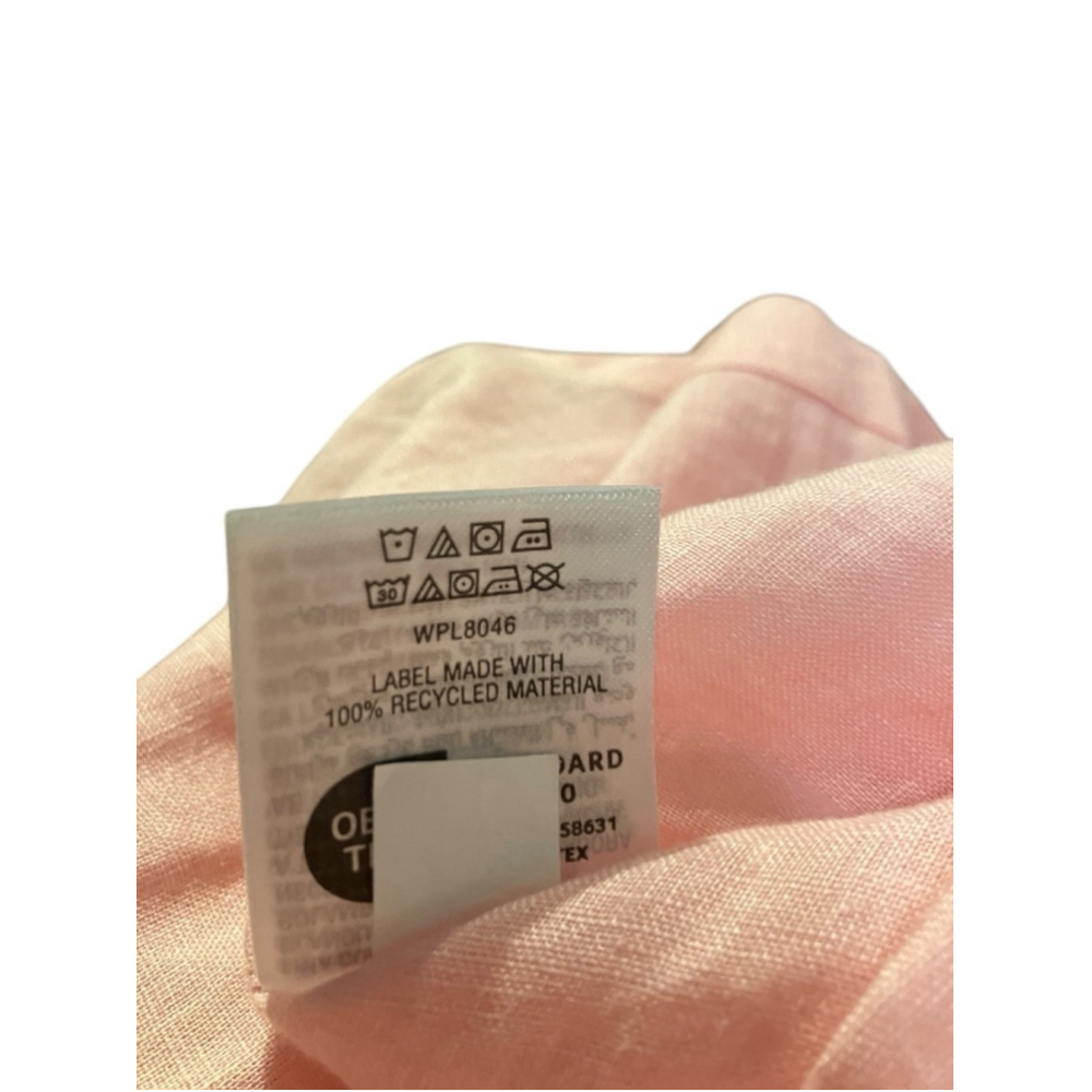 Club Room Pink 100% Linen Shirt XXL NWT - Picture 5 of 10
